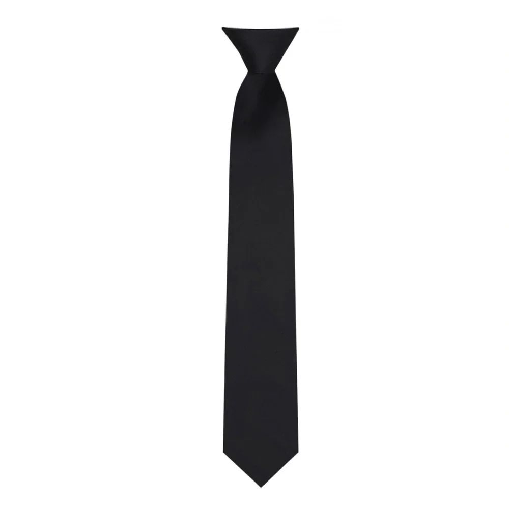 Kids Clip-On Tie Black 14 inches